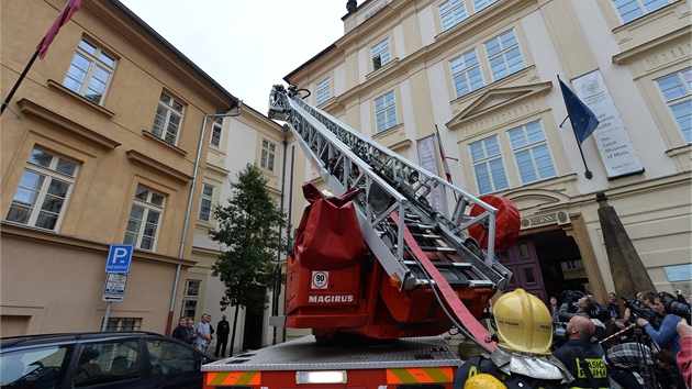 Cviení v eském muzeu hudby na Malé Stran