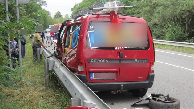 Vn dopravn nehoda u Tnit nad Orlic (20. 8. 2013)