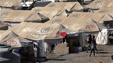 Tábor pro syrské uprchlíky v iráckém Kurdistánu  (24. srpna 2013)