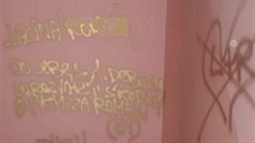 Vzkazy druce napsal mu na stny i dvee.