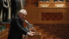 Prezident Miloš Zeman v Senátu vysvětluje, proč chce, aby se soudce Jan Sváček