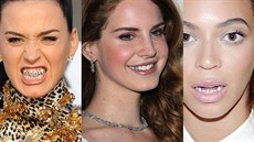 Celebrity se zlatými zuby