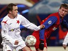 Steaua - Slavia: enkeík - Goian - Zdenk enke&#237;k v souboji s Dorinem
