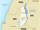 MAPA: Golanské výiny
