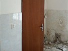 Pvodní koupelna bhem rekonstrukce