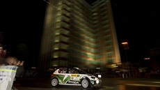 Pi rychlostní zkouce v baovském areálu, která patí k hlavním atrakcím Barum...