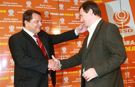 Jií Paroubek a David Rath v roce 2008