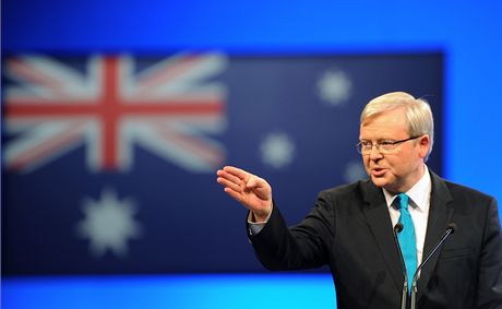Kevin Rudd, odstupující australský premiér a kandidát na nového pedsedu vlády