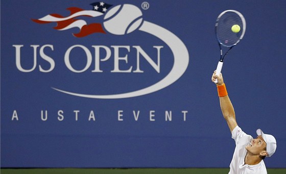 esk tenista Tom Berdych podv v osmifinle US Open.