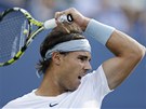 panlský tenista Rafael Nadal hraje v semifinále US Open.