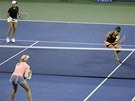 Momentka z finále tyhry na US Open.