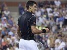 JEDNIKA VE FORM. Novak Djokovi slaví dalí výhru na US Open, ve 3. kole...