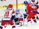 BOJ. eské hokejisty provázela na turnaji Euro Hockey Tour v Pardubicích