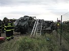 Dopravní nehoda na D11 u Chlumce nad Cidlinou (9.9.2013).