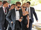 Romain Dauriac a Scarlett Johanssonová na filmovém festivalu v Benátkách (3....