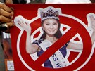 Protesty proti souti Miss World 2013 v Indonésii