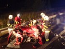 Dopravní nehoda osobního a nákladního automobilu ve Frýdku-Místku. (3. 9. 2013)