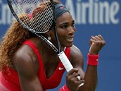 JSEM TAM. Serena Williamsová slaví postup do čtvrtfinále US Open po výhře nad...