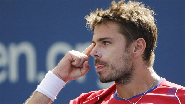 VYADIL JSEM BERDYCHA, MURRAYHO, VYADM I TEBE. Stanislas Wawrinka pi semifinle US Open proti Novaku Djokoviovi.