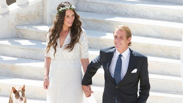 Tatiana Santo Domingov a Andrea Casiraghi se vzali (31. srpna 2013).