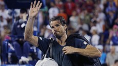 LOU�ENÍ VETERÁNA. P�tat�icetiletý Tommy Haas dohrál na US Open ve 3. kole.