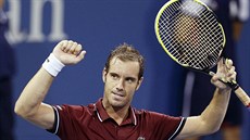 SLADKÁ VÝHRA. Richard Gasquet slaví postup do tvrtfinále US Open, Milose...