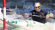 Vavinec Hradilek pi tréninku