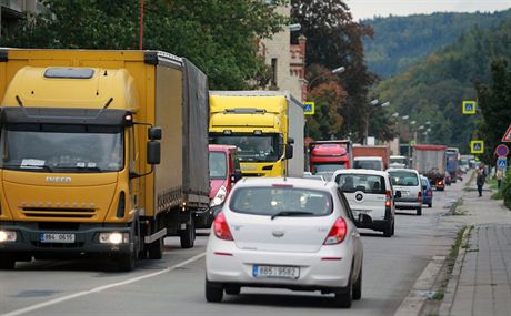 Uzavírka silnice na Svitavy.