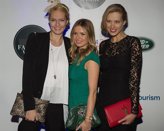 Organizátorky Fashion Weeku Karolína Bosáková, Barbora Bergová a Petra Němcová...
