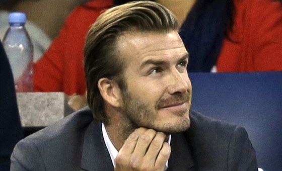 David Beckham na US Open (New York, 9. záí 2013)