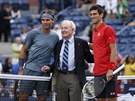 FOTKA S LEGENDOU. Novak Djokovi (vpravo) a Rafael Nadal (vlevo) se ped...