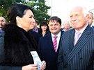Exprezident Václav Klaus piel podpoit volební blok Hlavu vzhru Jany
