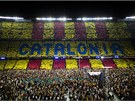 Aktivisté usilující o osamostatnní Katalánska se v ervnu 2013 seli na