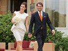 Claire Lademacherová a lucemburský princ Félix se vzali (17. srpna 2013).
