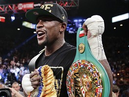 Floyd Mayweather Jr.s pásy pro svtového ampiona.