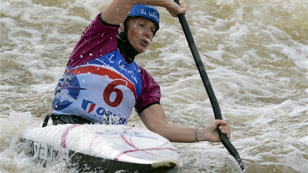 �t�pánka Hilgertová jede svou kvalifika�ní jízdu.