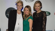Organizátorky Fashion Weeku Karolína Bosáková, Barbora Bergová a Petra N�mcová...