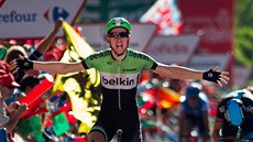 ODMĚNA. Nizozemský cyklista Bauke Mollema vyhrál 17. etapu Vuelty.