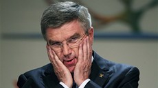 Pedseda Mezinárodního olympijského výboru Thomas Bach po vítzství ve volbách.