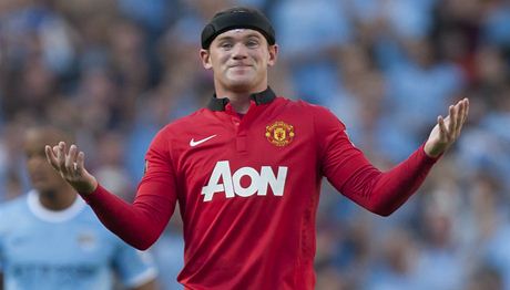 Wayne Rooney, útoník fotbalového Manchesteru United.