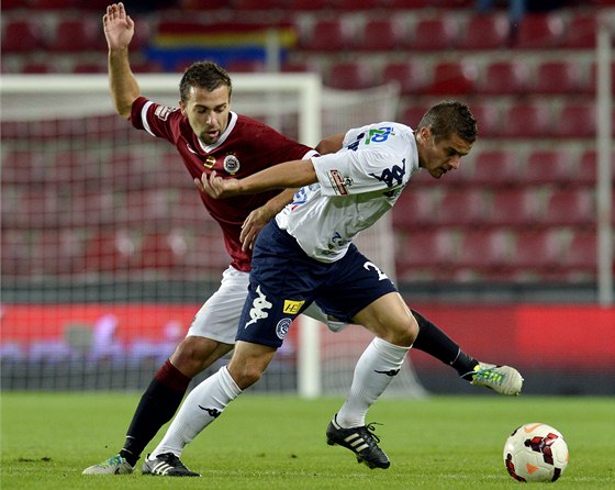 Josef Hubauer ze Sparty (vlevo) a Ladislav Voleák ze Slovácka.