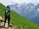 Heben mezi Aig. Croche a Mont Joly poskytuje i výhled na Mont Blanc (4 810 m).