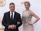 Alec Baldwin a jeho dcera Ireland na Emmy Awards (Los Angeles, 22. září 2013)