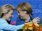 Kancléka Angela Merkelová a ministryn práce Ursula von der Leyen. (22. 9....
