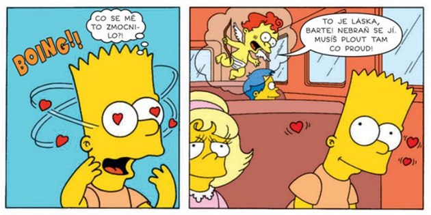 V prvním čísle pravidelného měsíčníku se Bart Simpson zamiluje - iDNES.cz