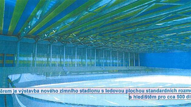 Takto by mohl zimní stadion v Teplicích v budoucnu vypadat.