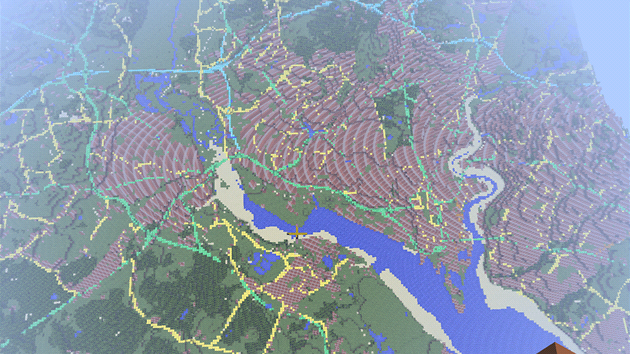 Digitln mapa poslouila k vygenerovn svta pro hru Minecraft. Za pomoci 22 milion kostiek vznikla hern kopie Velk Britnie.