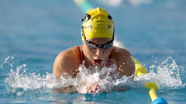 Nevidom plavkyn Lenka Zahradnkov se letos zastnila mistrovstv svta v plavn v Montrealu.