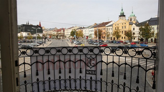 Ze vzcnho domu se nabz i neobvykl vhled na jihlavsk Masarykovo nmst.