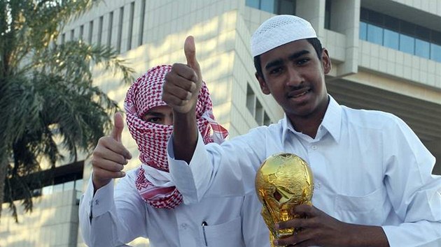Kataané slaví zisk poadatelství fotbalového MS 2022